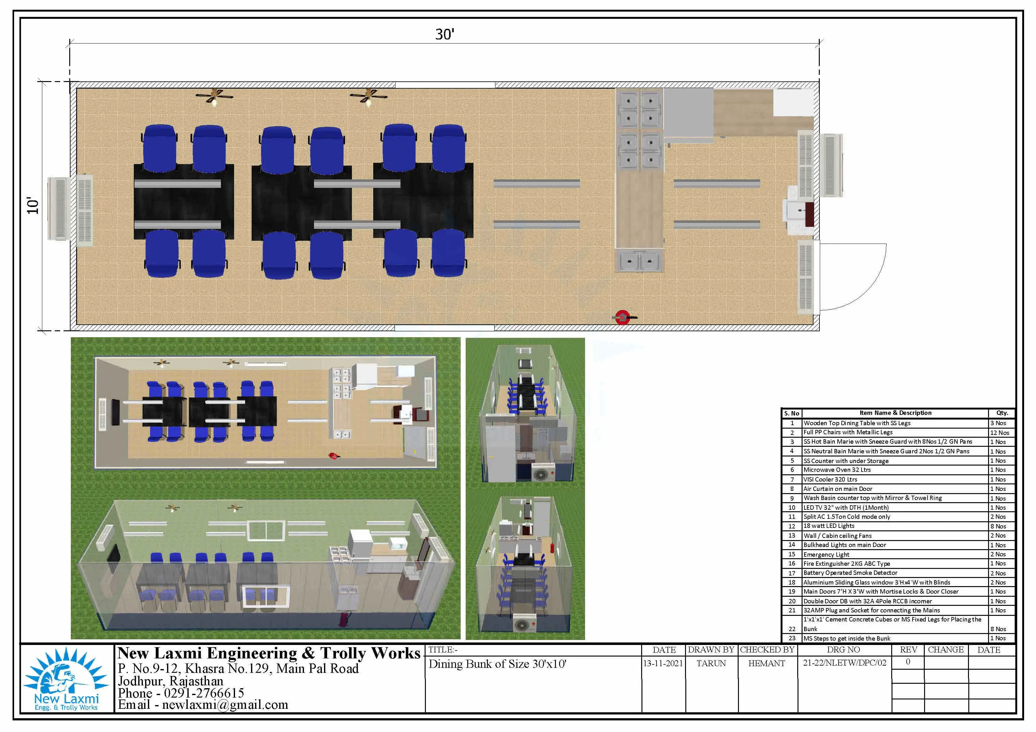 Office Cabin Layout